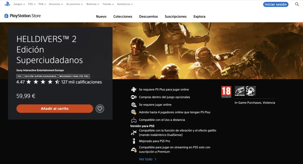 HELLDIVERS™ 2 Edición Superciudadanos PlayStore México