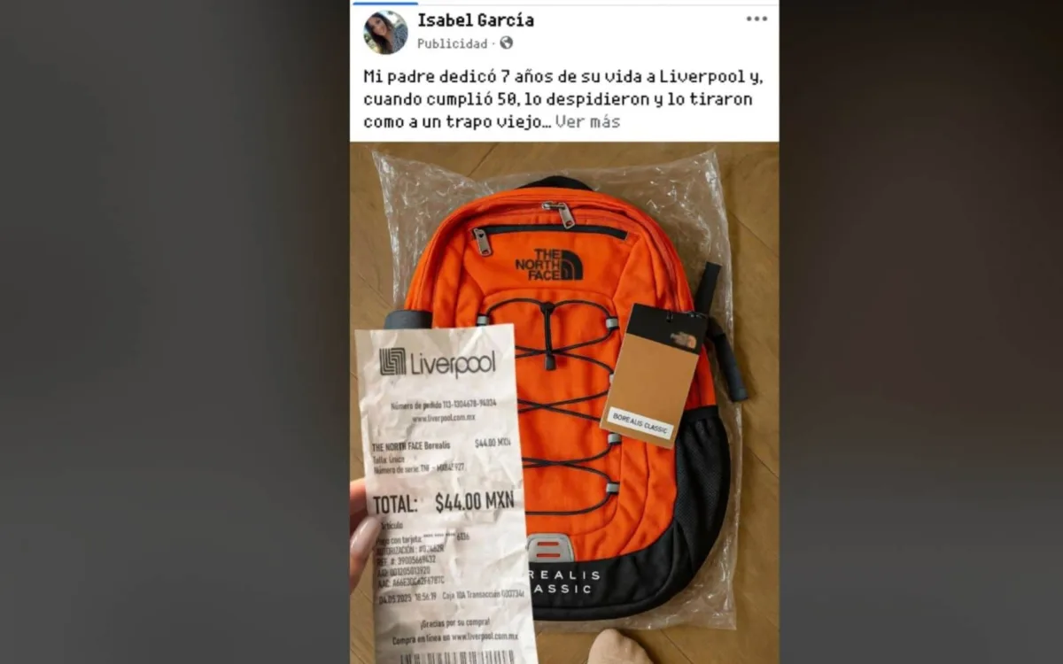Imagen Ilustrativa de Estafa mochila The North Face en Liverpool a 44 pesos