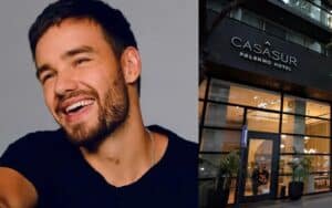 Homenaje Liam Payne frente a hotel Casa Sur en Buenos Aires Argentina