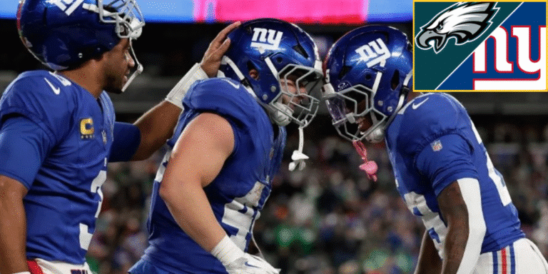 Los gigantes de New York aplastan a las Águilas de Filadelfia.