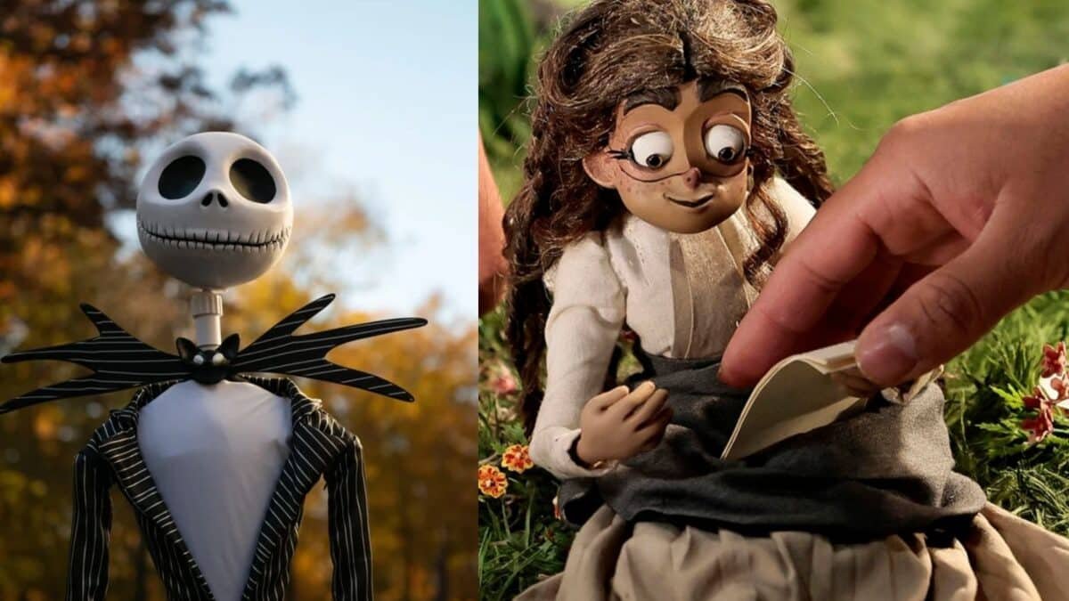 Comparación de películas en una mitad Frankelda hermanos Ambriz y en otra Jack Skellington de Tim Burton