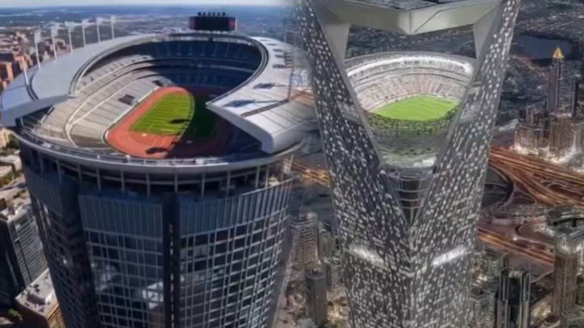 Rascacielos de Neom para la copa mundial de la FIFA 2034