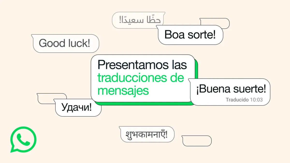 WhatsApp traducci贸n de nuevos mensajes
