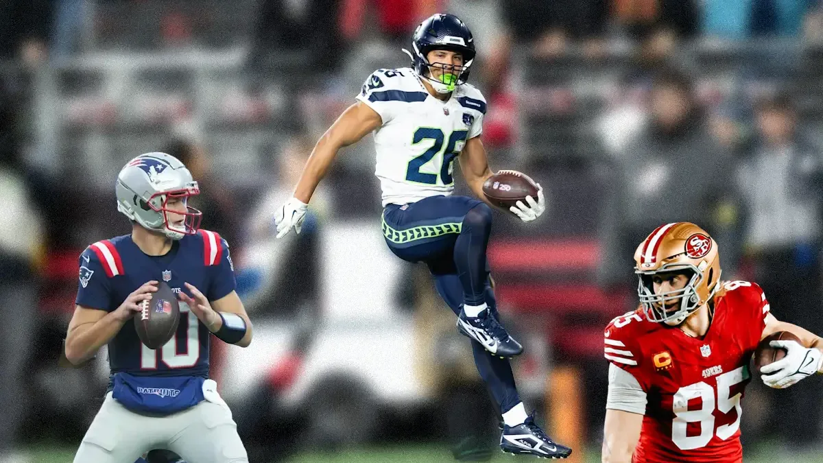 Jugadores de Patriots, Seahawks y 49ers, quiniela de los juegos divisionales NFL 2026.