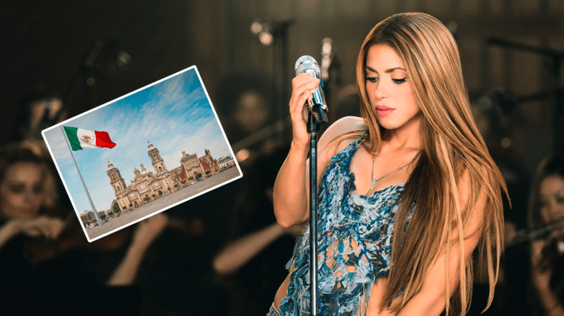 Shakira en el Zócalo