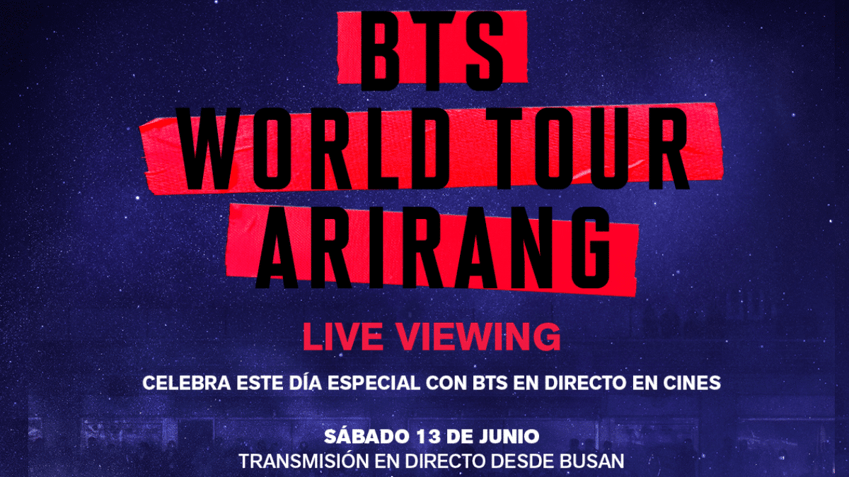 Transmisión en vivo del concierto Arirang de BTS desde el estadio de Busan.