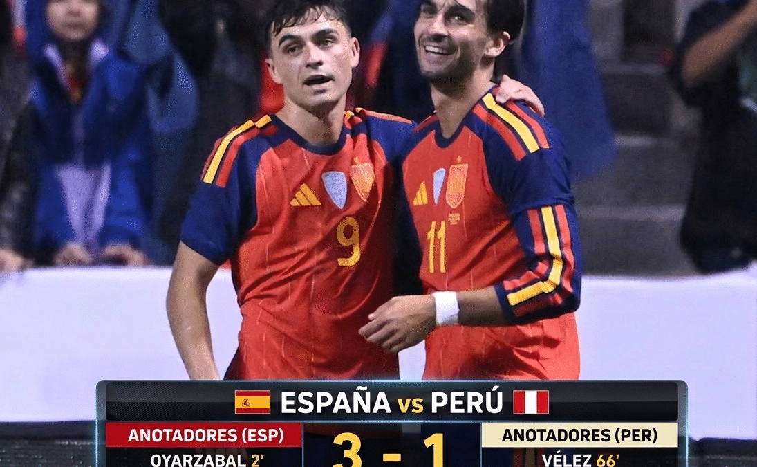 A una semana de su debut en la gran cita mundialista, la selección de España cerró su preparación con una victoria por 3-1 sobre Perú en el Estadio Cuauhtémoc de Puebla.