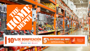 Promoción bancaria Home Depot 13 al 16 de septiembre